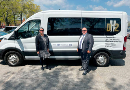 DH2 Chauffeured Transportation Named Transportation Provider for New Terminal One at JFK Nancy Vargas, CEO, and Mike Vargas, COO of DH2 Chauffeured Transportation