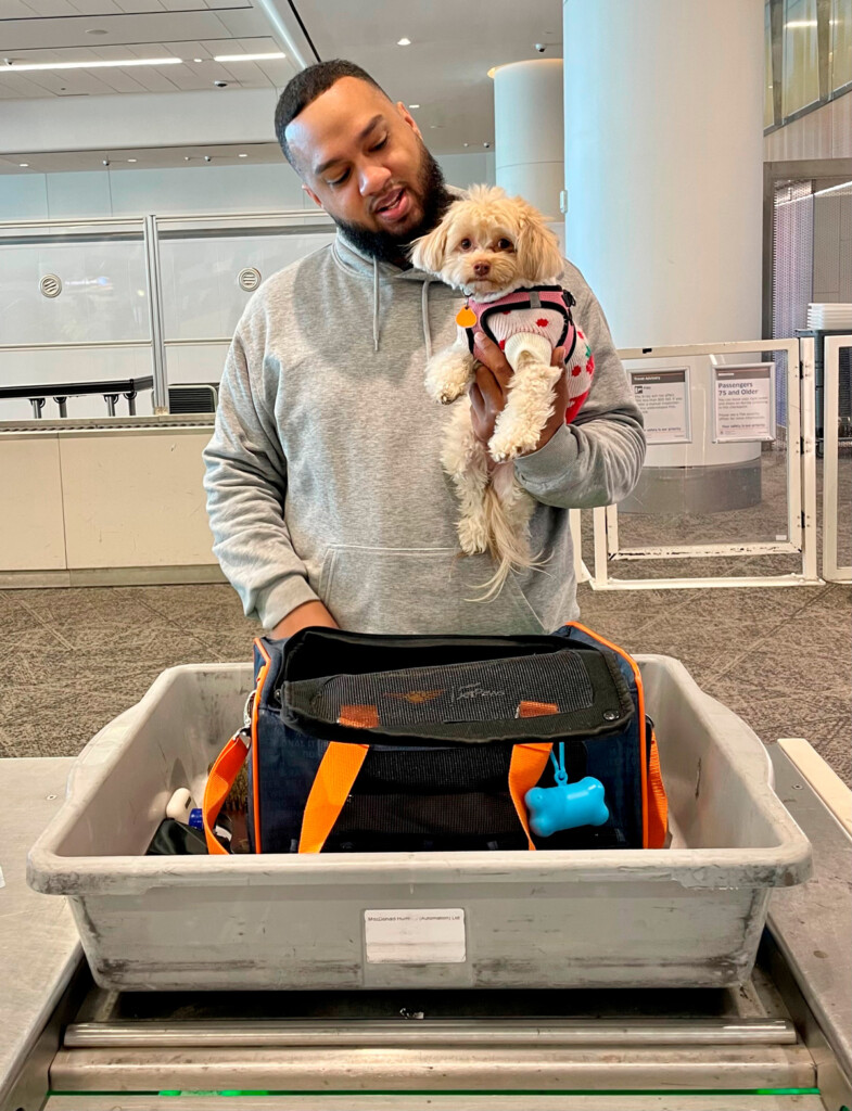TSA Tips On Traveling With Pets Through Airport Security Checkpoints New York Airport Dog screening at LGA Airport