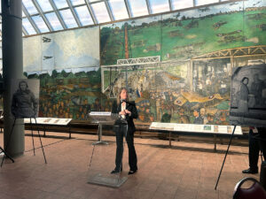 The Aline Rhonie Mural at the Cradle of Aviation Museum