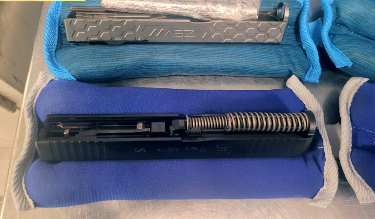 TSA Officers Detect Concealed Firearm Parts at Newark Liberty International Airport EWR artfully concealed firearm parts photo 1 7 27 22 Metropolitan Airport News