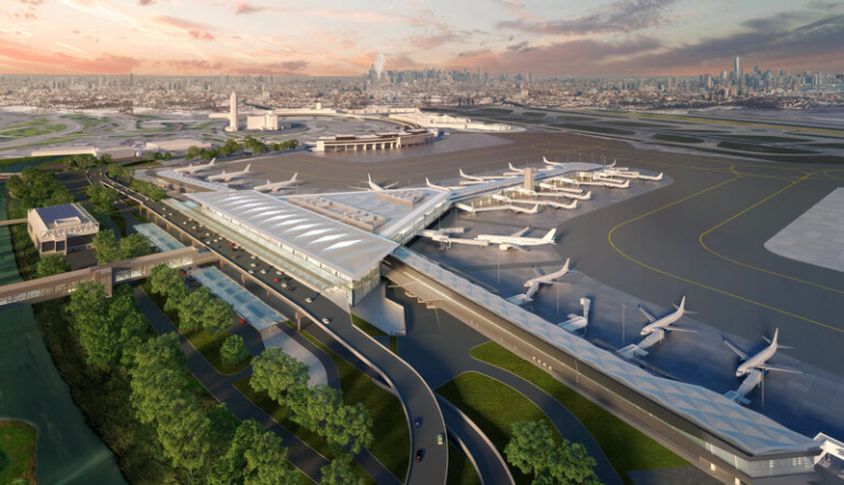 Renowned Terminal Operator Selected To Run Terminal One At Newark Liberty International Airport EWR Terminal One EXTERIOR Aerial Landside Metropolitan Airport News