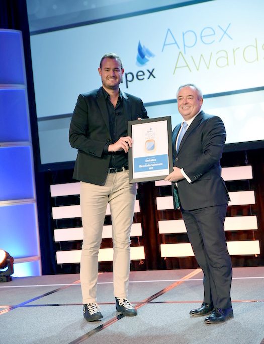 Emirates Wins Best Entertainment Award at 2017 APEX Passenger Choice Awards New York Airport Emirates best entertainment