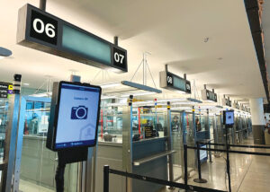 Enhanced Passenger Processing screens at JFK Terminal 4 New York Airport Enhanced Passenger Processing screens at JFK Terminal 4