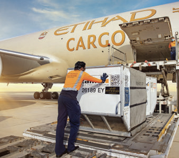 Etihad Cargo Signs Three-Year Partnership with WFS Covering 12 Prime Air Cargo Airports Globally New York Airport Etihad Cargo Container Loading