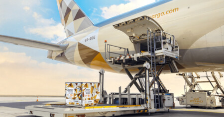 Etihad Cargo Signs Three-Year Partnership with WFS Covering 12 Prime Air Cargo Airports Globally Etihad Cargo Container Loading