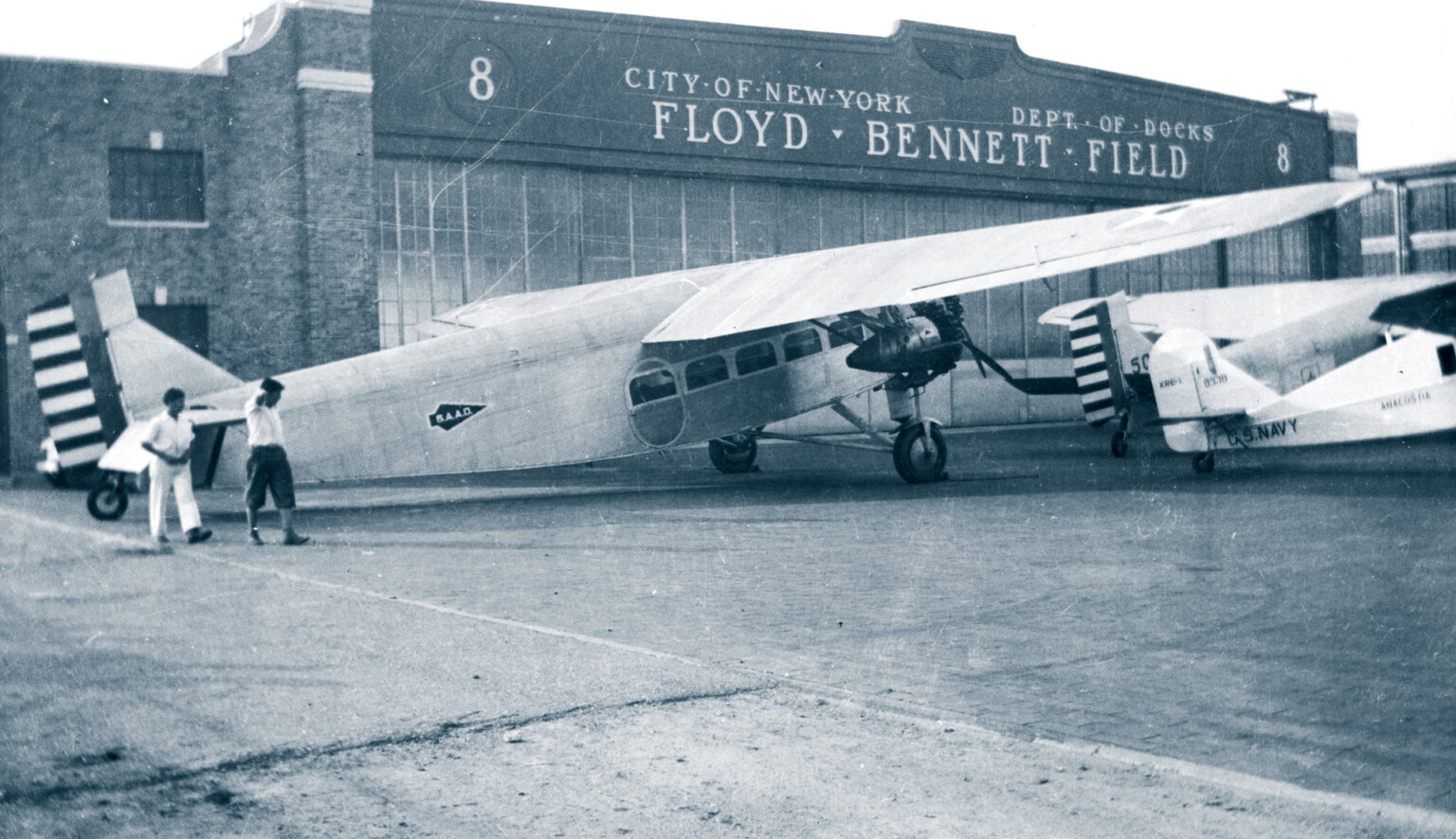 Floyd Bennett Field Military Army Ford-Stout tri-motor monoplane