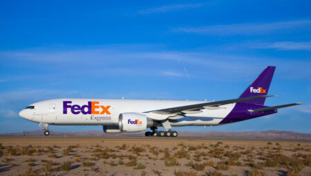 FedEx Takes Delivery of SAF at JFK Airport FedEx-Boeing 777