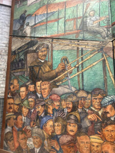 The Aline Rhonie Mural at the Cradle of Aviation Museum