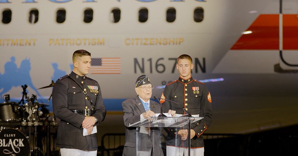 Flagship Valor: A Flying Tribute to Medal of Honor Recipients New York Airport Flagship Valor A flying tribute to Medal of Honor recipients