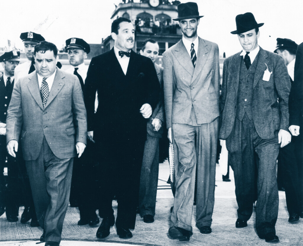 Fiorello LaGuardia & Howard Hughes at Floyd Bennet Field