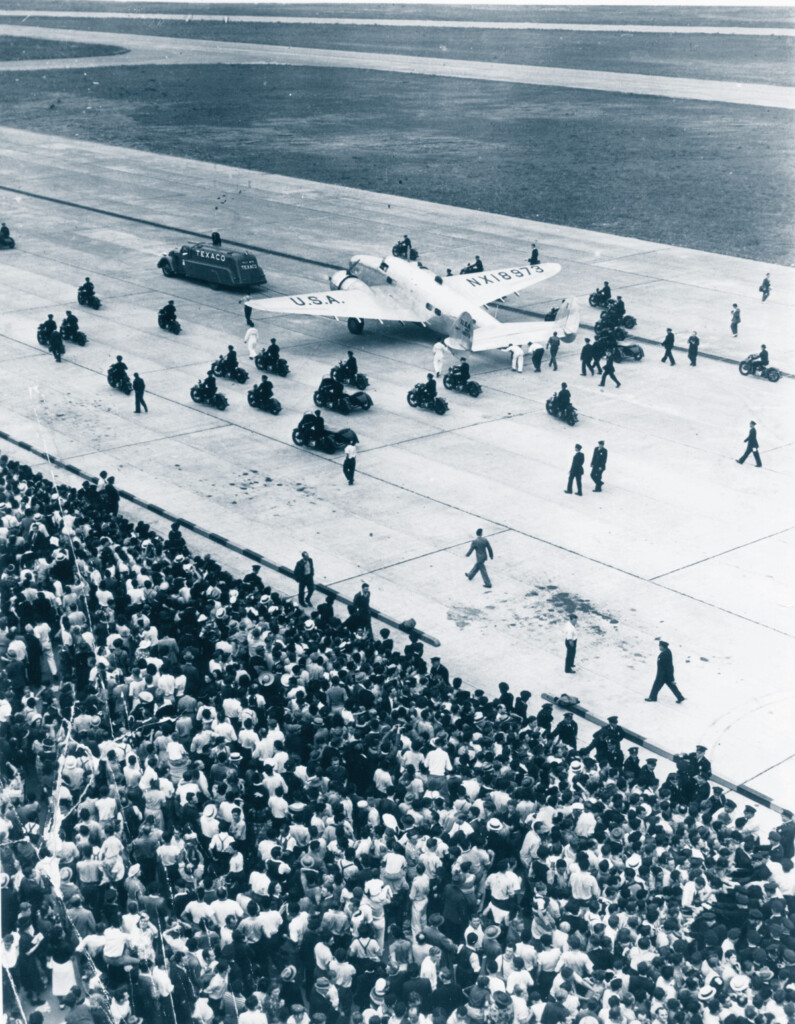 Floyd Bennett Field Overhead view of Shell Oil Sikorsky