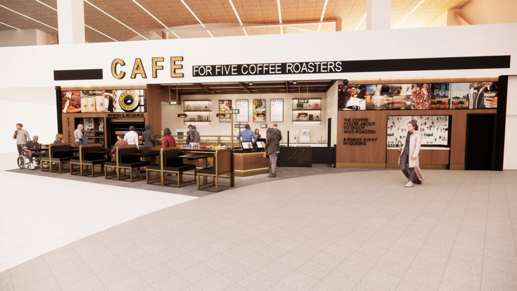 For Five Coffee Roasters at JFK Airport