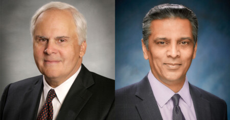 Fedex Founder Frederick W. Smith and Raj Subramaniam