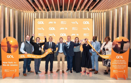GOL Brings the Spirit of Brazil to NYC with Nonstop Service from Rio de Janeiro GOL Linhas Aéreas Ribbon-cutting ceremony at the JFK Airport