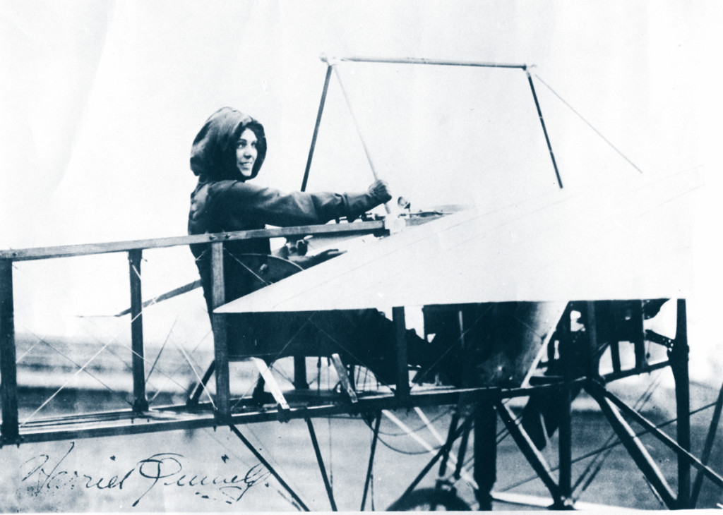 The Dream of Flight: Skyway to Long Island New York Airport Harriet Quimby in Moisant-monoplane