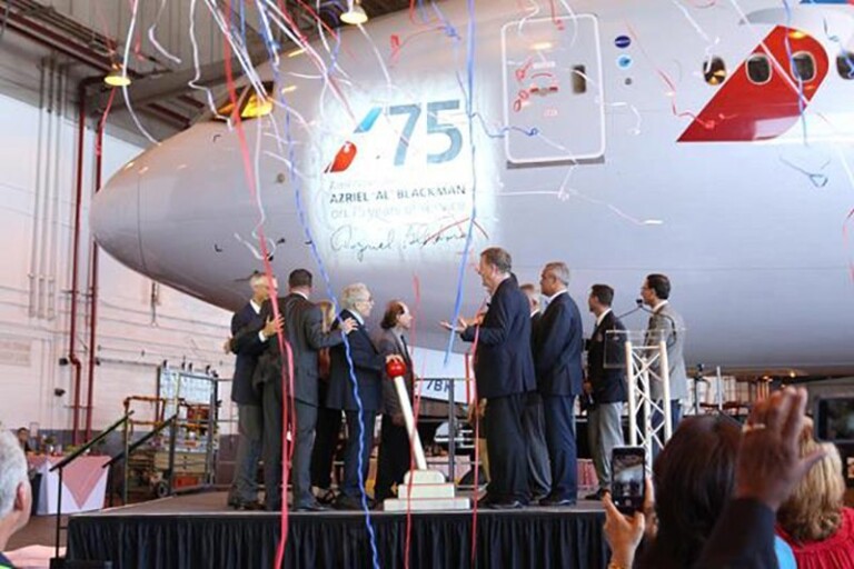 American Airlines Honors JFK Team Member Al Blackman for 75 Years of Service With Dedication of Boeing 777-200 JFK AA Al Blackman Metropolitan Airport News