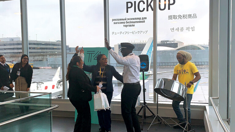 JFK Airport's Terminal 4 Celebrates Carnival With Customers