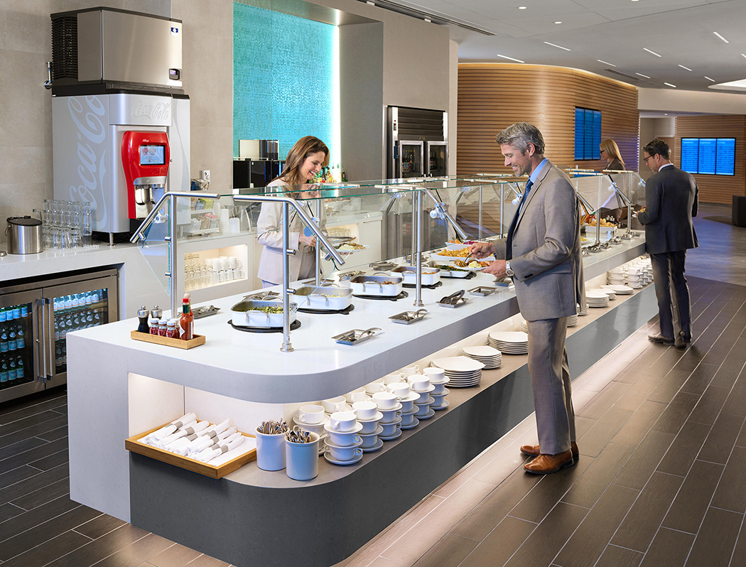 American Airlines Opens Flagship First Dining and Flagship Lounge in New York’s JFK Airport New York Airport JFK American Airlines Premium buffet Metropolitan Airport News