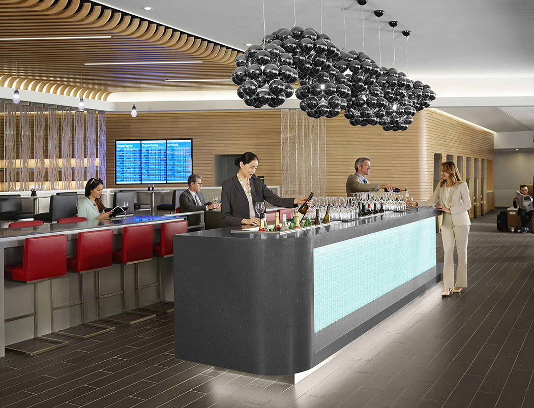 American Airlines Opens Flagship First Dining and Flagship Lounge in New York’s JFK Airport New York Airport JFK American Airlines Premium wine table Metropolitan Airport News