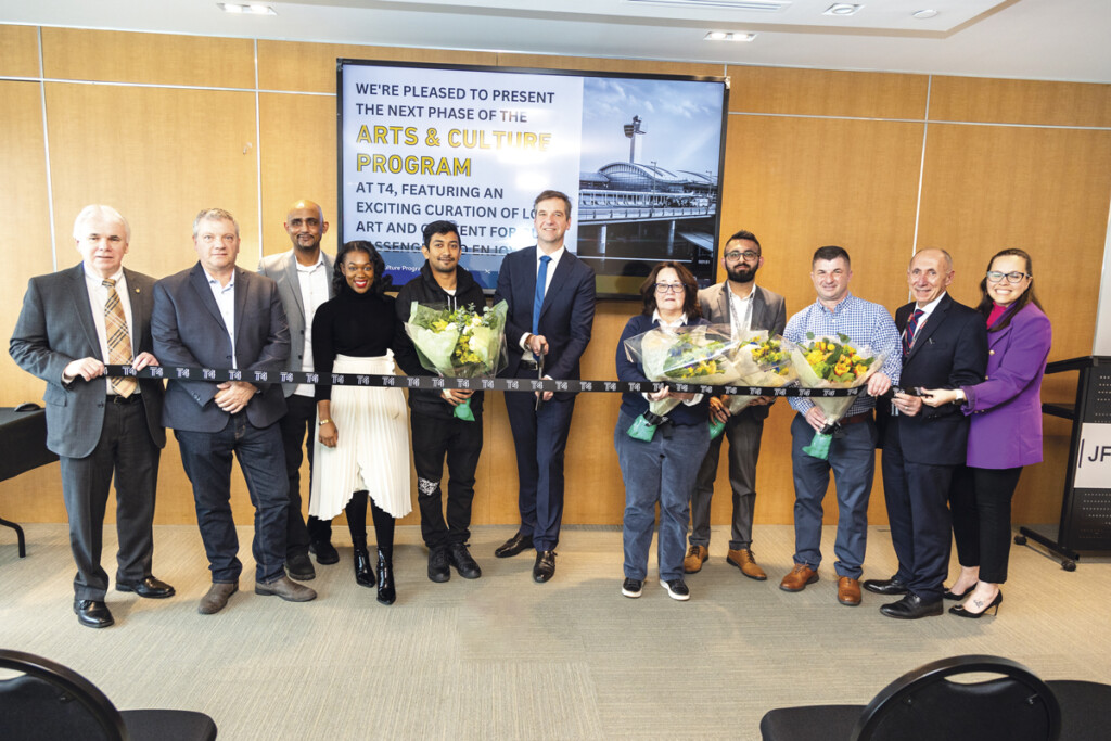 PANYNJ and JFKIAT Unveil Art Installations By Local Artists at JFK T4 New York Airport JFK T4 Arts & Culture Program Ribbon Cutting