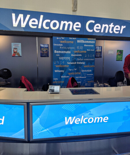 JFK Airport’s Terminal 4 Is World’s First Air Terminal to Feature Google Assistant’s Interpreter Mode JFKIAT partners with Google to bring real-time language translation to international travelers with the Google Assistant’s interpreter mode on Google Nest Hubs