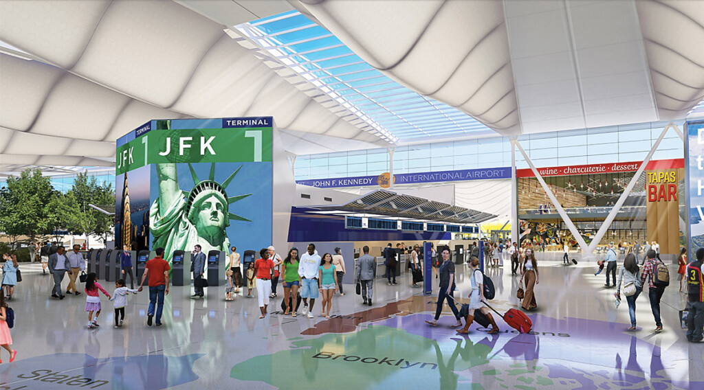 The Keeper of a Storied Legacy New York Airport JFK Terminal 1 Interior Rendering