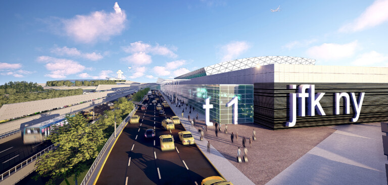 Cuomo Calls for $10B Makeover of JFK Airport JFKTransformationRenderings 4 Metropolitan Airport News