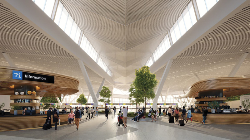 The New Terminal One at JFK New York Airport JFK NTO Rendering 2 Metropolitan Airport News