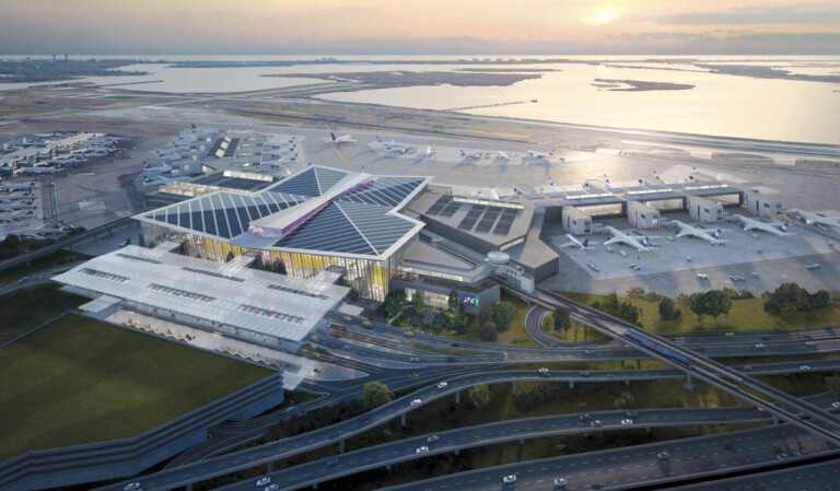 The New Terminal One at JFK Successfully Concludes $1.37 billion 2025 Green Bond Issuance Artist rendering of the New Terminal One (NTO) at JFK International Airport