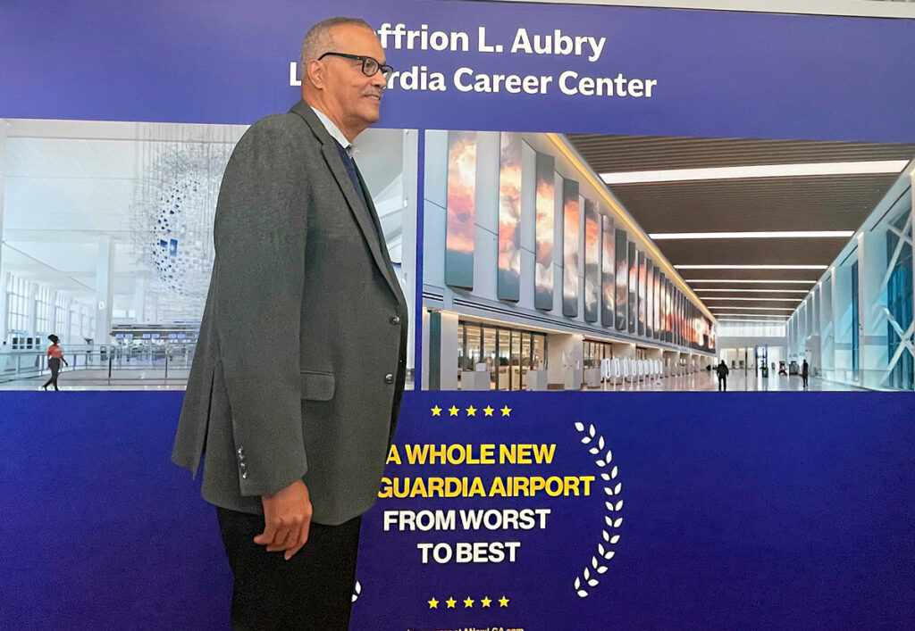 PANYNJ Renames LGA Career Center for NYS Assemblyman Jeffrion Aubry to Honor Three Decades of Public Servic New York Airport New York state Assemblyman Jefrion L. Aubry