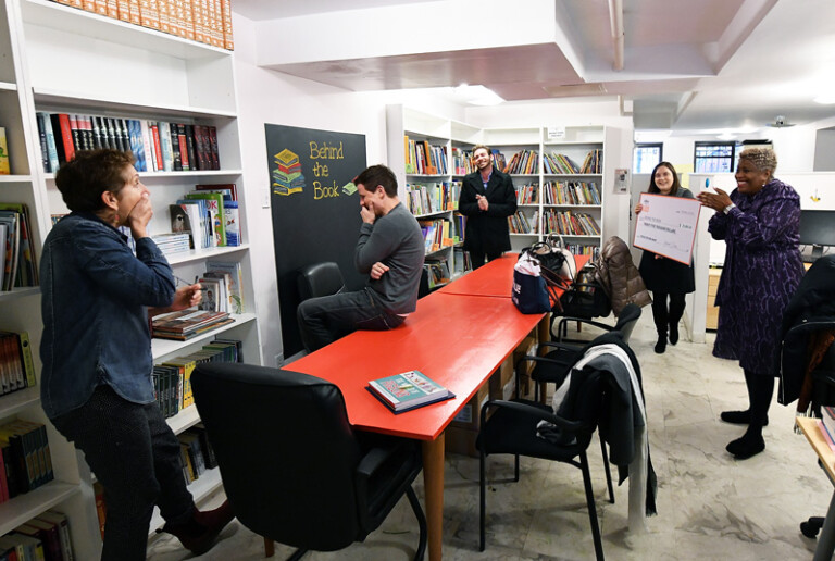JetBlue Celebrated World Kindness Day by Awarding Grants to Local Nonprofit JetBlue Provided $75,000 in Grants to Behind the Book in New York City.
