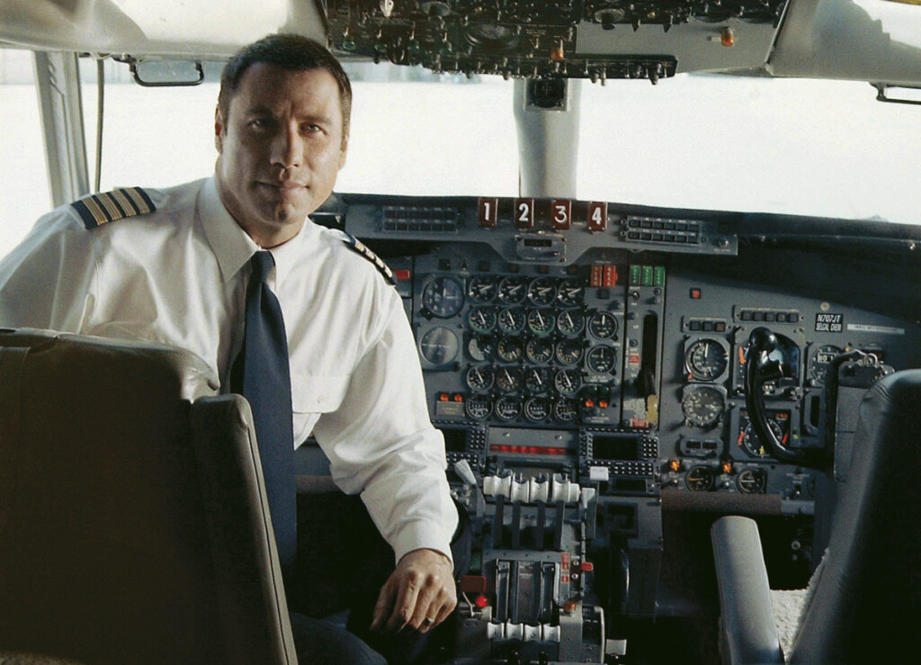 Qantas Ambassador John Travolta in the cockpit of his iconic ex-Qantas Boeing 707 which he donated to Australia’s Historical Aircraft Restoration Society (HARS) in 2017.
