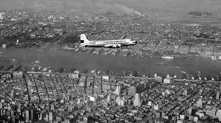 KLM Marks 75th Anniversary Flying Into New York