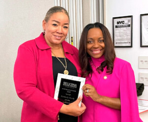 NYC Council Member Selvena Brooks Powers awards Kimberly Hardy the Power in Action Community Award