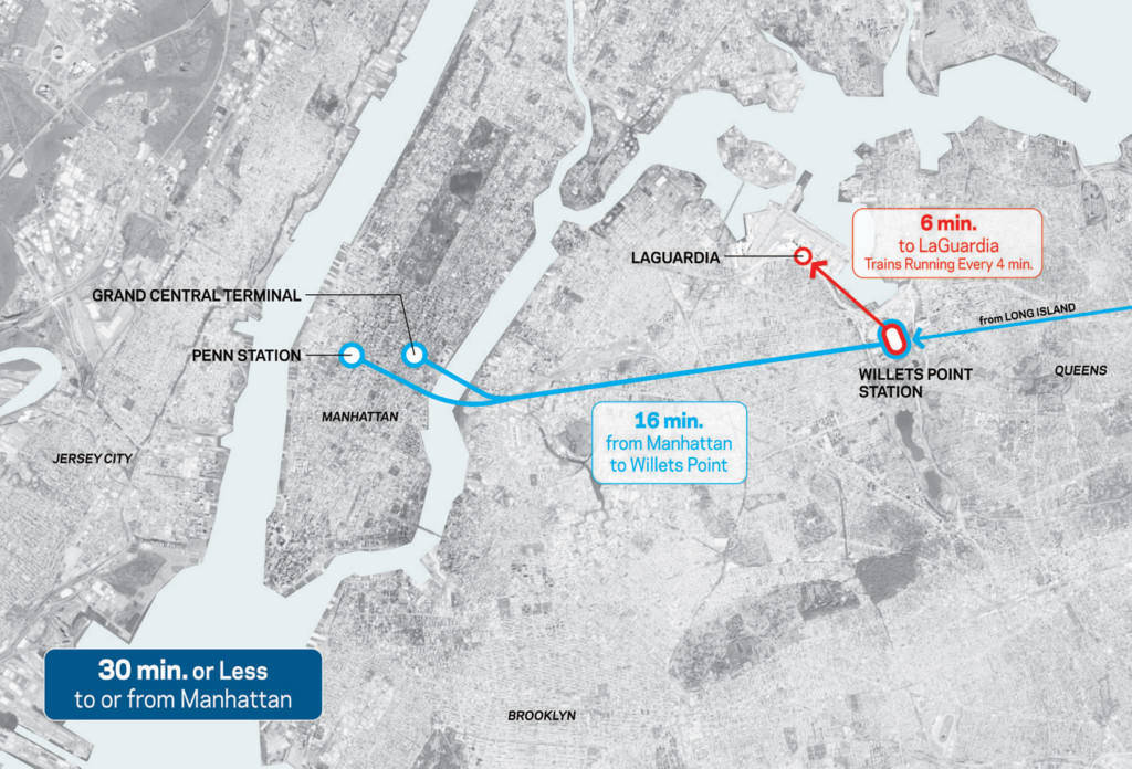 LGA AirTrain Route Map Metropolitan Airport News