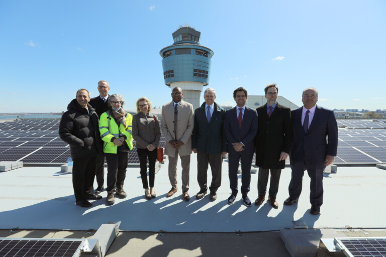 PANYNJ Unveils New Solar Rooftop at LaGuardia Airport LaGuardia Airport Solar-Roof