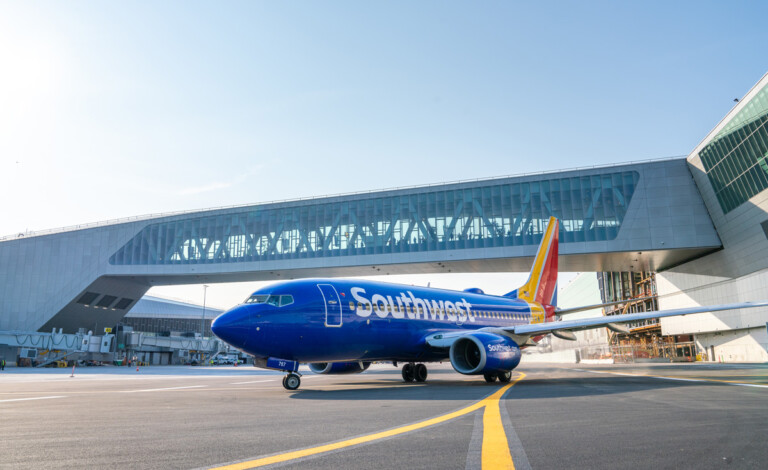 LaGuardia Airport Opens Final Two Gates and Remainder of Taxiway at New Terminal B LGA Terminal-B Skybridge Southwest Airlines