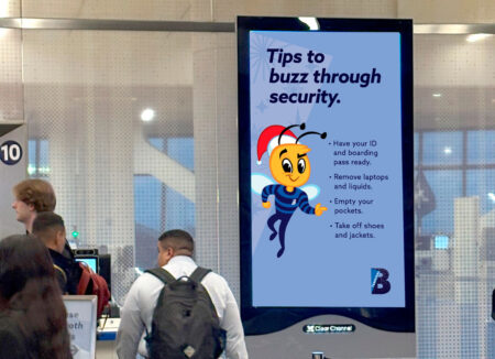 LaGuardia Airport’s Terminal B Unveils Terminal Bee, a First of Its Kind Friendly Ambassador Ahead of the Holiday Travel Season LGP Holiday Bee SecurityTips Metropolitan Airport News