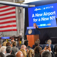 Cuomo Announces Start of Construction on Delta's $4 Billion New Facilities at LaGuardia New York Airport LaGuardia LGA Groundbreaking 2017 1 Metropolitan Airport News