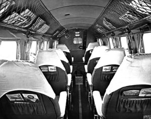 Northeast Airlines Lockheed L-10A Electra Interior New York Airport Northeast Airlines Lockheed L-10A Electra Interior