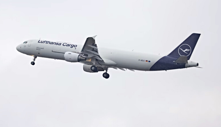 Lufthansa Cargo A321 freighter lifts off for first commercial flight