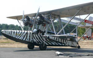 Martin and Osa Johnson’s zebra-striped S-38 'Osa's Ark' and giraffe-patterned S-39 'Spirit of Africa'—vessels of adventure as they explored the heart of Africa, creating iconic safari films and books.