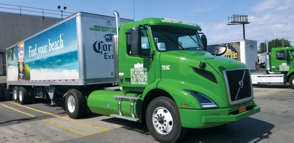 Replacing Older Diesel Trucks With Cleaner Trucks for a Greener New York City Manhattan Beer CNG Tractor