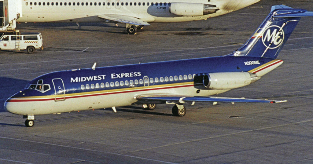 Midwest Express: The Best Care in the Air New York Airport Douglas DC-9