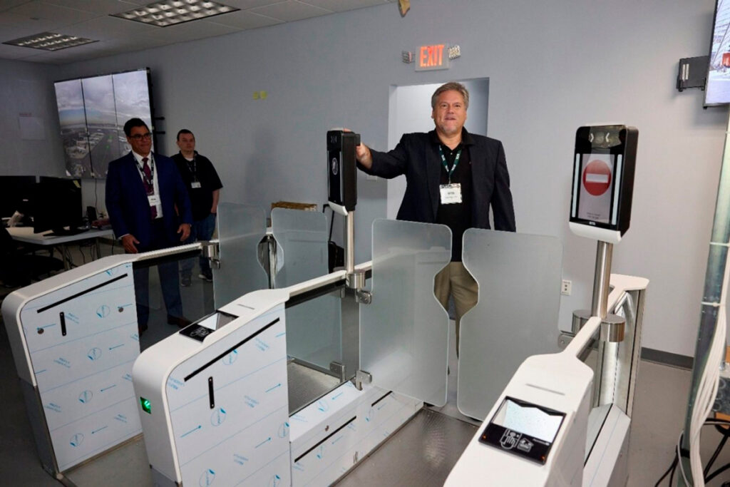 The terminal will feature check-in gates utilizing facial recognition, allowing passengers to breeze through without rummaging for a boarding pass or passport. Photo courtesy of SITA.