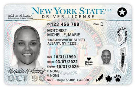 New York State REAL ID driver license