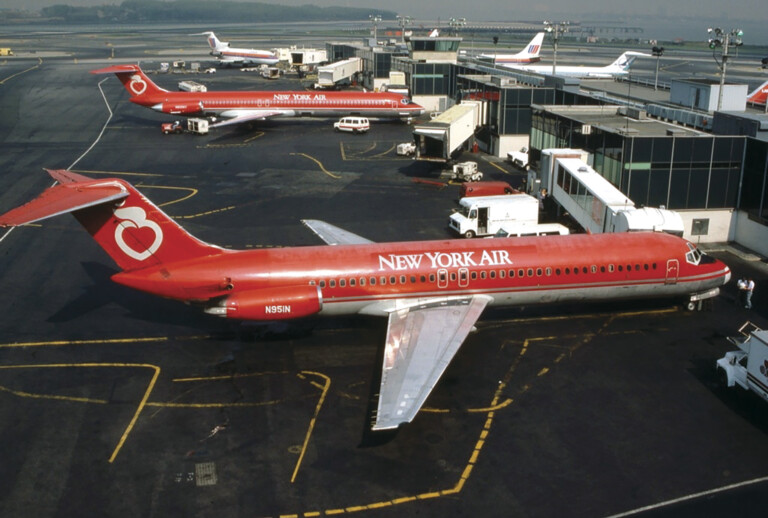New York Air: The Big Apple Airline New York Air McDonnell Douglas DC-9-31 at LaGuardia Airport.