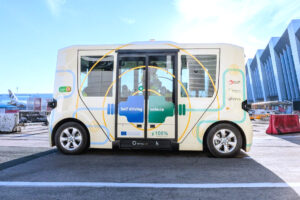 Ohmio LIFT Autonomous Vehicle New York Airport Ohmio LIFT Autonomous Vehicle