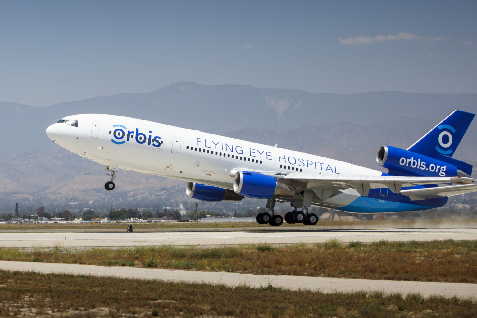 Orbis Unveils New Plane & Technology To Fight Blindness Orbis Jet takeoff Metropolitan Airport News