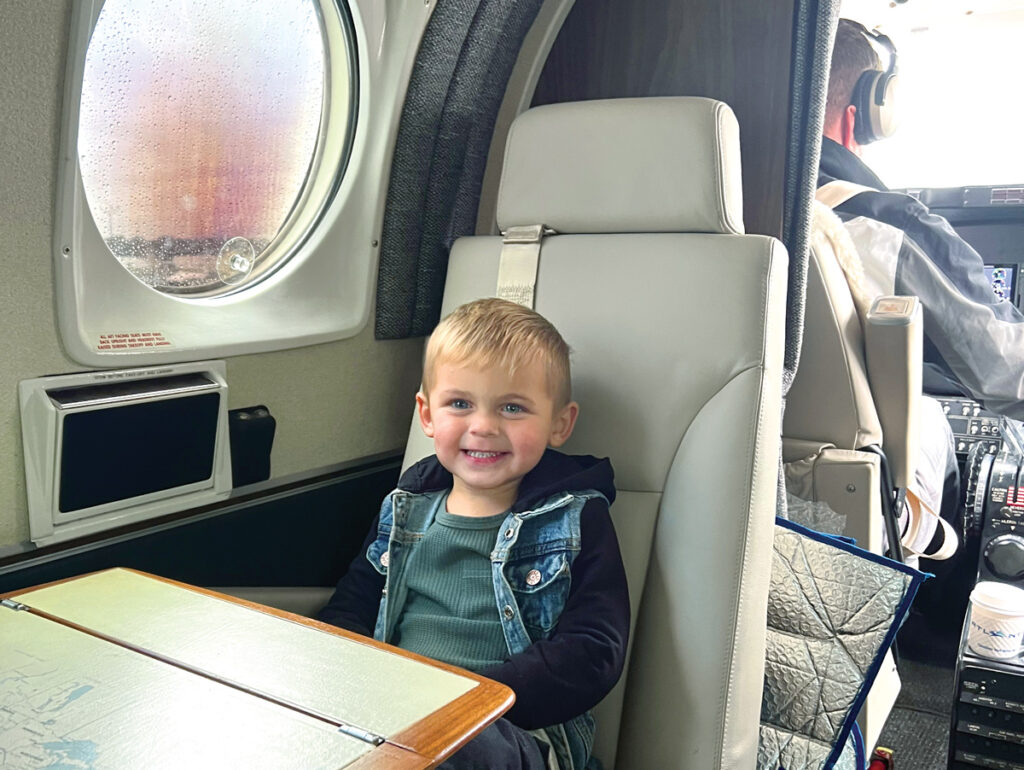 Behind the Scenes of a Compassion Flight New York Airport Tommy was diagnosed with a rare disease just 10 days after birth. To get the care he needed, he would have to travel 7 hours to Pittsburgh from his home on Long Island. PALS Skyhope has provided Tommy flights to his treatment for over two years, reassuring his parents that they have one less thing to worry about. (PALS SKYHOPE)